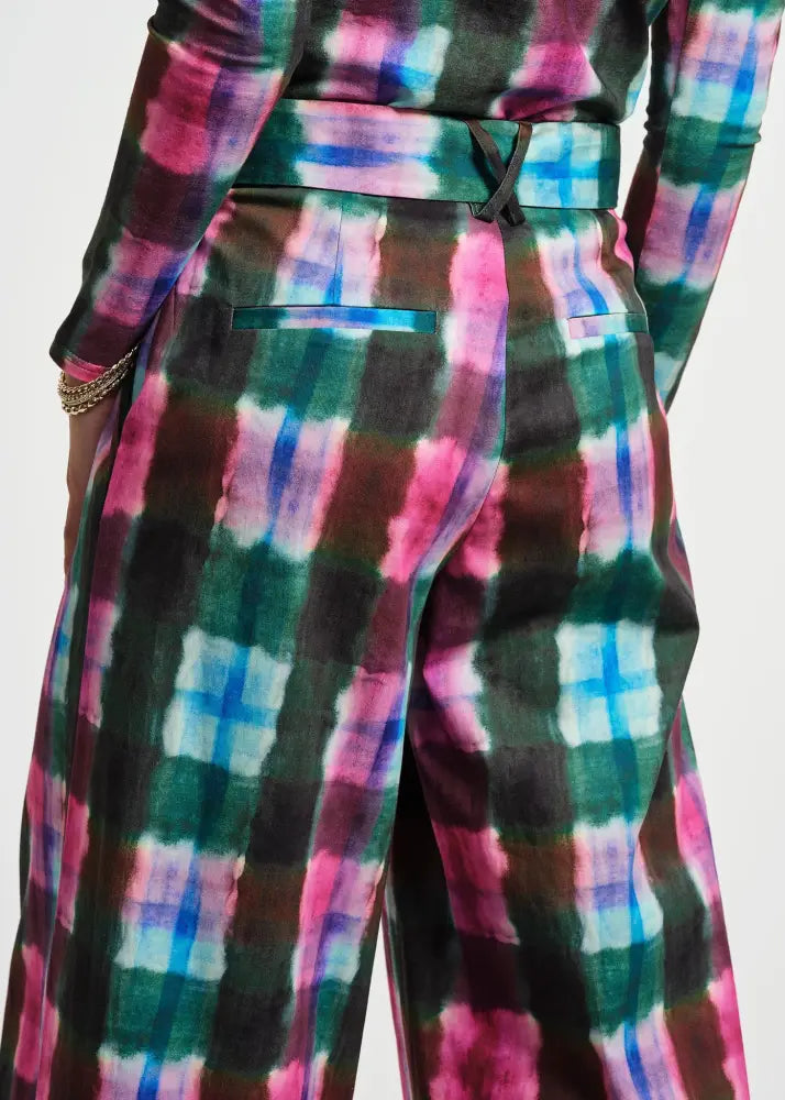 Belted Palazzo Pants - Clothing