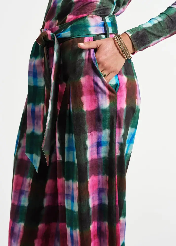 Belted Palazzo Pants - Clothing