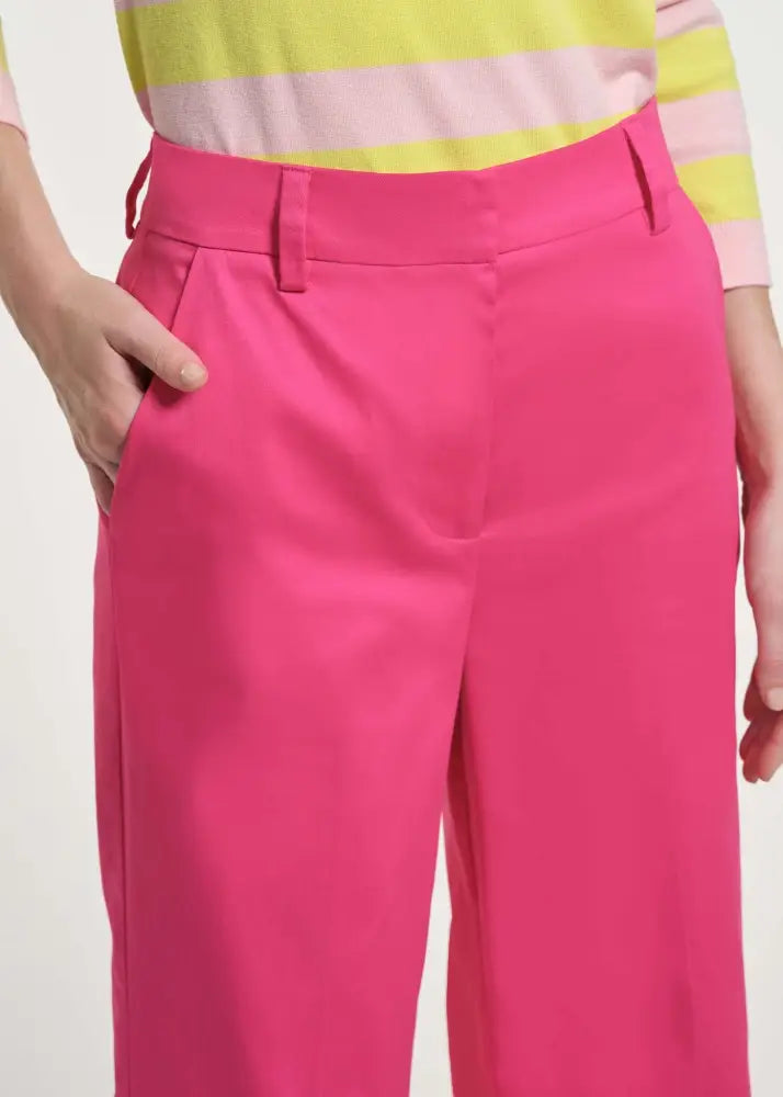 Cotton Sateen Trouser - Clothing