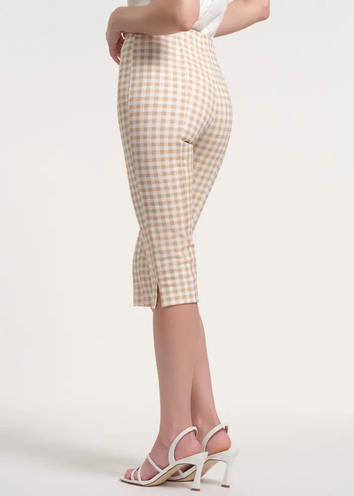 Cropped Ponte Knit Capris - Clothing