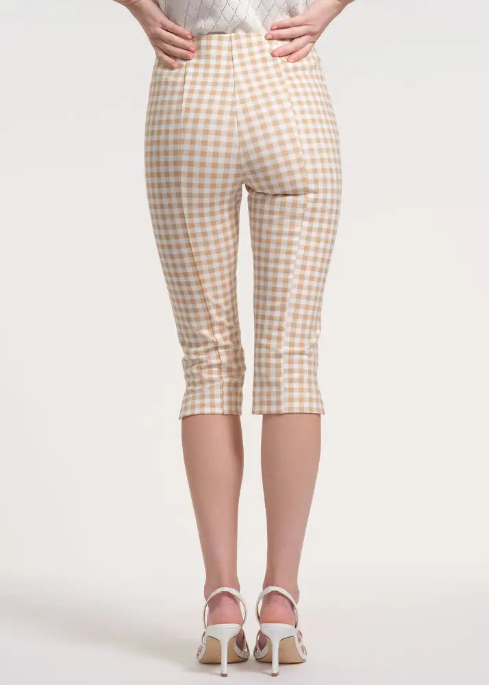 Cropped Ponte Knit Capris - Clothing