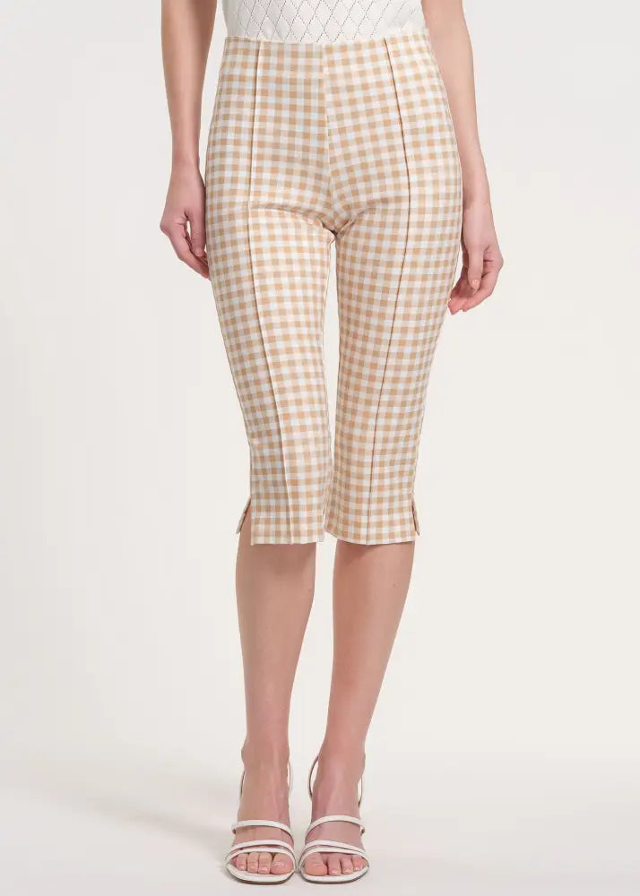 Cropped Ponte Knit Capris - Clothing