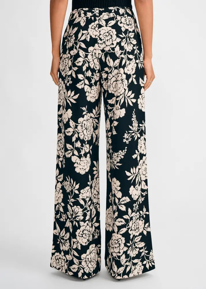 Floral Wide Leg Pant - Clothing