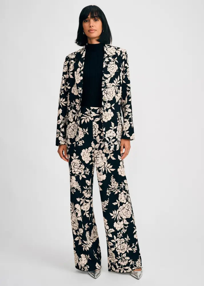 Floral Wide Leg Pant - Clothing