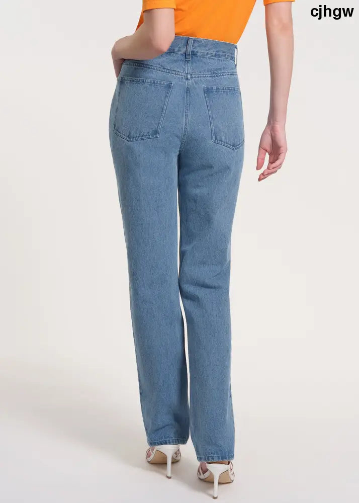 Patterned Flared Jeans - Clothing