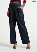 Pleated Denim Pant - Indigo / 2 - Clothing