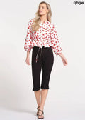 Ponte Capri Pants - BLACK / XS - Trousers