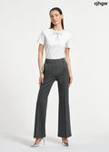Ponte Flare Pant - Charcoal Grey / XS - Clothing