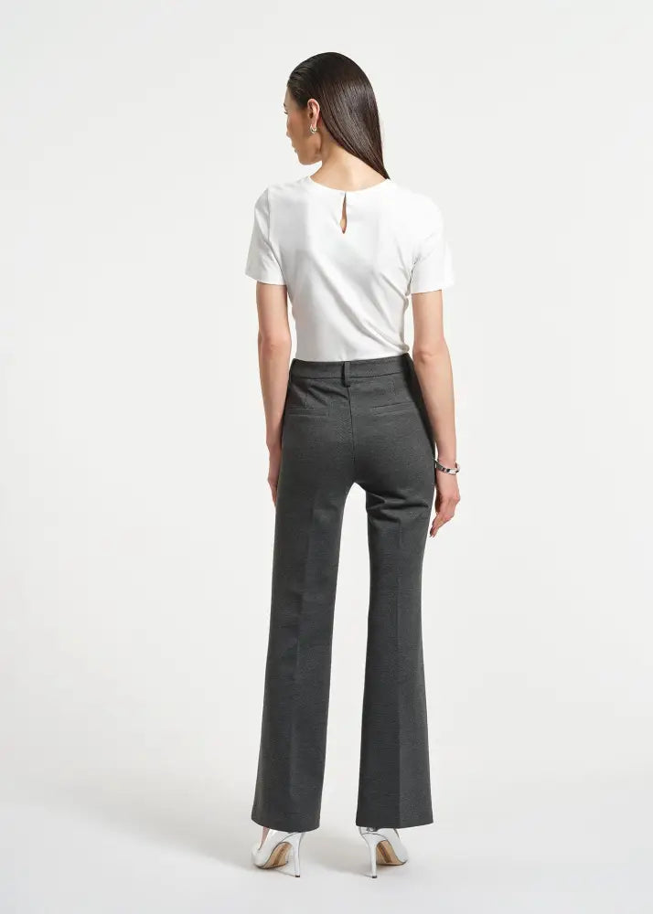 Ponte Flare Pant - Clothing