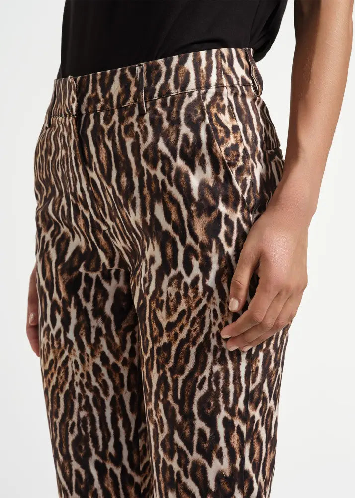 Slim Sateen Ankle Pant - Clothing
