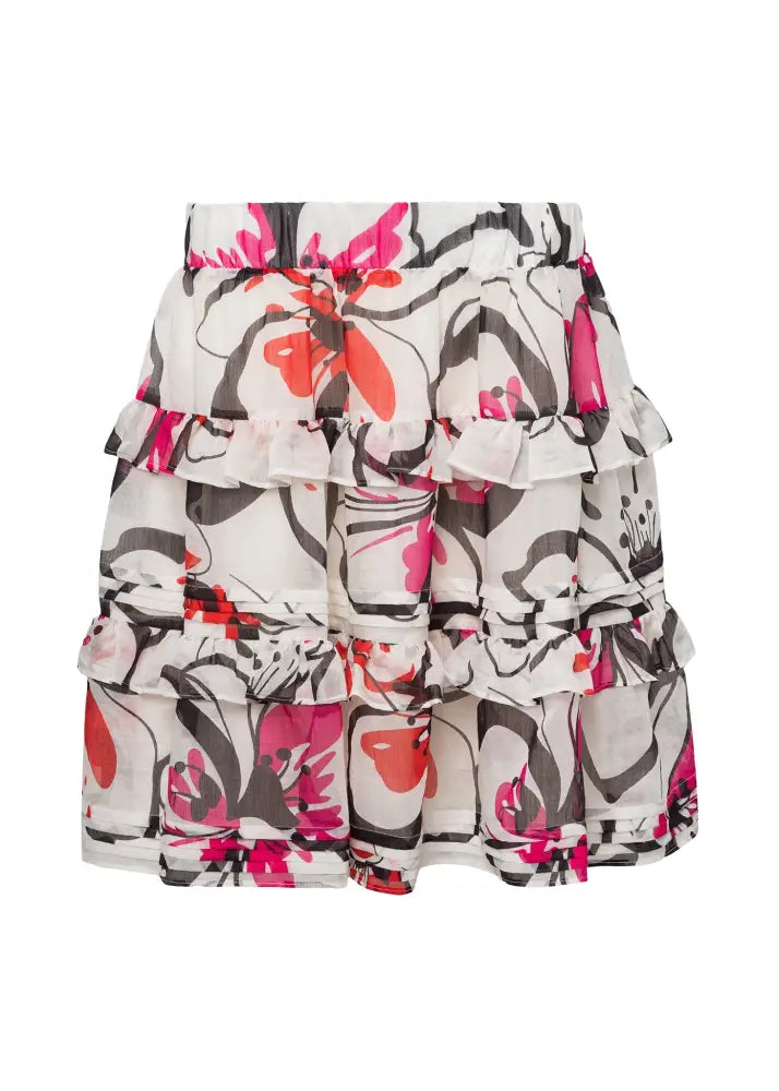 Tiered Ruffle Skirt - Clothing