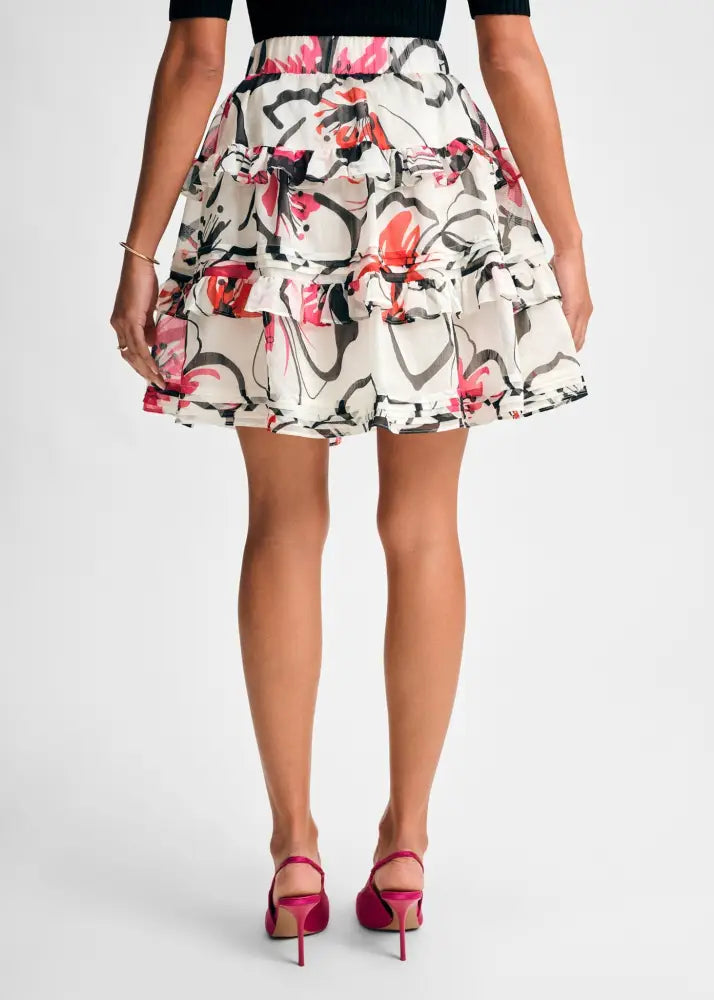 Tiered Ruffle Skirt - Clothing