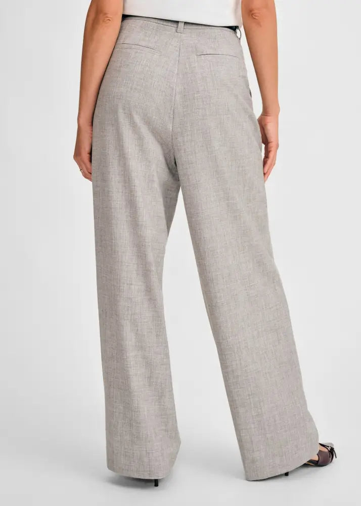 Wide Leg Pleated Pant - Clothing