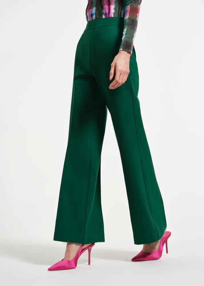 Wide Leg Ponte Pant - Clothing