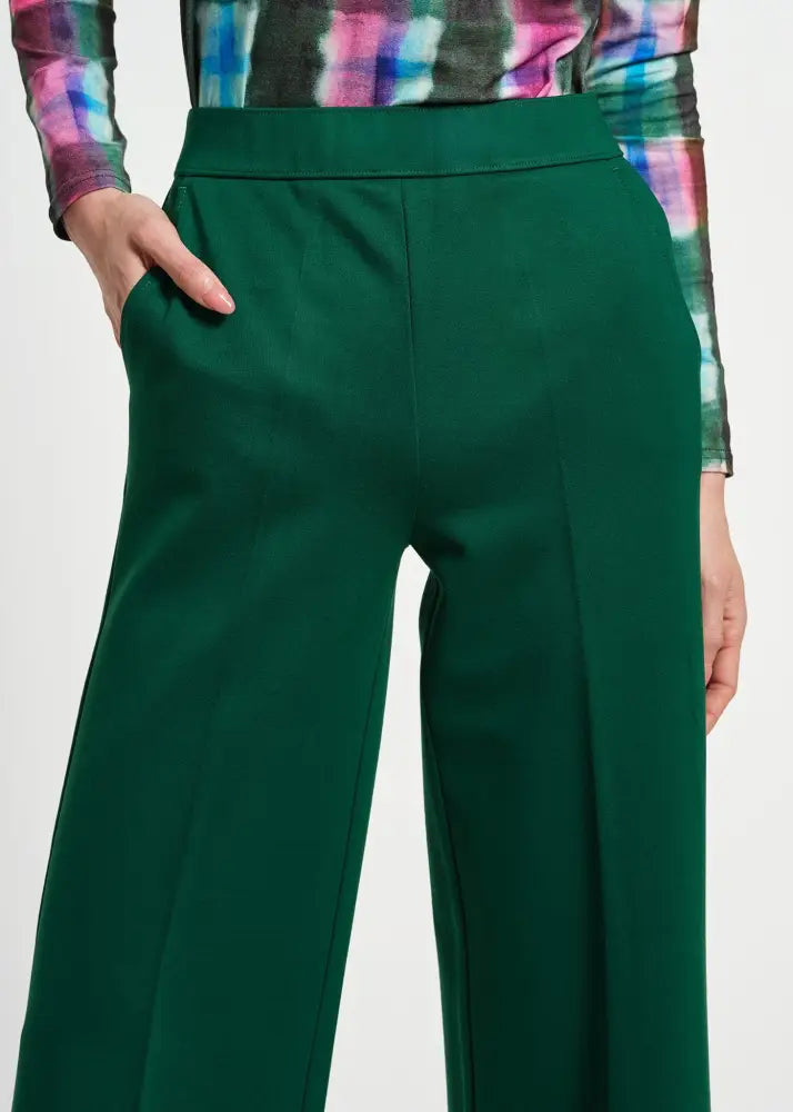 Wide Leg Ponte Pant - Clothing