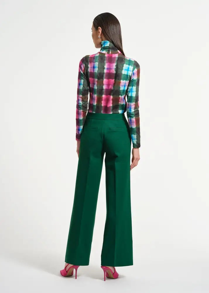 Wide Leg Ponte Pant - Clothing